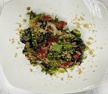 Овощной салат с грецким орехом