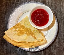 Блинчик с малиной