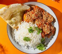 Куриное бедро в соусе карри