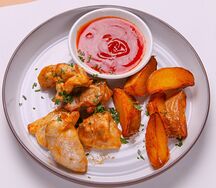 Куриный шашлычок с картофелем по-деревенски