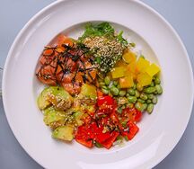 Поке с лососем