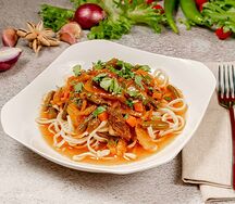 Лагман с говядиной