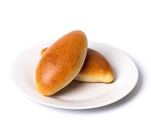 Пирожки печёные с мясом и капустой