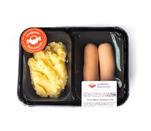 Сосиски с картофельным пюре