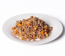 Гречка отварная с овощами