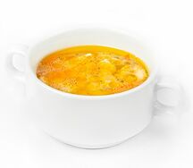 Суп картофельный с макаронными изделиями и мясом птицы