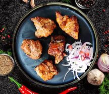 Шашлык из cвинoй шейки