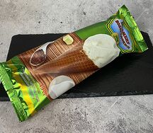 Мороженое Пломбир в вафельном сахарном рожке