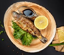 Речная Форель с соусом ткемали