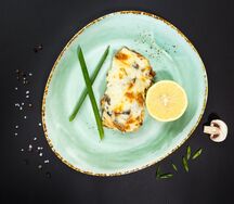 Судак фаршированный с грибами