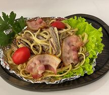 Паста с копченым мясом