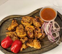 Шашлык куриный на углях