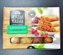 Блины с яблоком и корицей заморозка