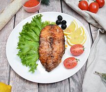 Сом на гриле