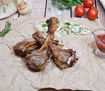 Шашлык из каре баранины