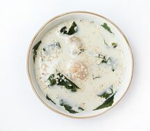 Сливочный суп с креветкой