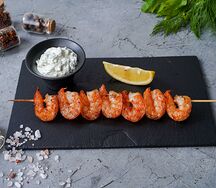 Креветки тигровые на мангале