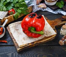 Перец болгарский на углях