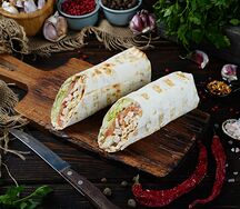 Шаурма со свининой в лаваше