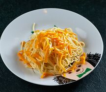 Спагетти с сыром чеддер