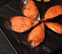 Запеченные мидии