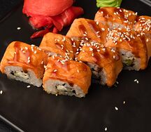 Филадельфия запеченная с копченым лососем