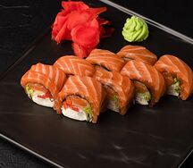 Ролл без риса с лососем