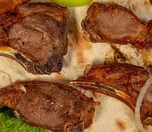 Шашлык из бараньей корейки