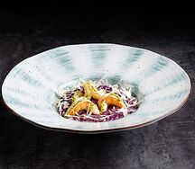 Ризотто с черникой и креветками