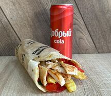 Комбо: Шаверма в пите и Добрый Cola