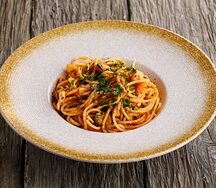 Спагетти с морепродуктами