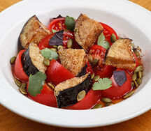 Салат из помидоров и баклажанов без сыра