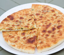 Хачапури с сыром и зеленью