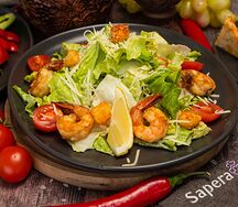 Салат Цезарь с креветками