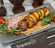 Картофель на гриле с курдюком