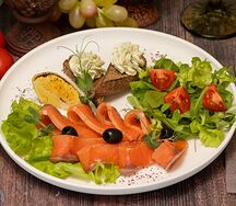 Слабосоленая семга