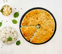 Пирог с сыром и шпинатом