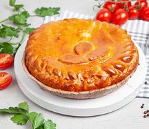 Пирог сдобный с капустой