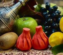 Хинкали с вишней