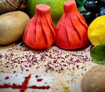 Хинкали с клубникой