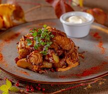 Картофель с лисичками