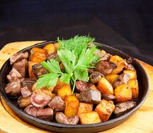 Бараньи потроха с картофелем