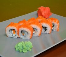 Филадельфия люкс с красной икрой