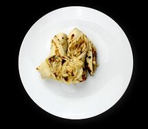 Блины с грибами и сыром