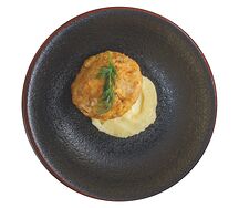 Пюре с куриной котлетой