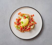 Вафли с курицей