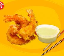 Креветки в темпуре