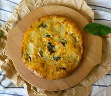 Хачапури со шпинатом и сыром сулугуни