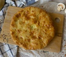 Пирог с картошкой и грибами