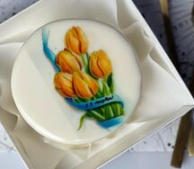 Бенто-торс с тюльпанами на 8 марта